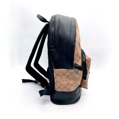 Snoopy Court Backpack In Signature Canvas With Patches – Im/Khaki Multi