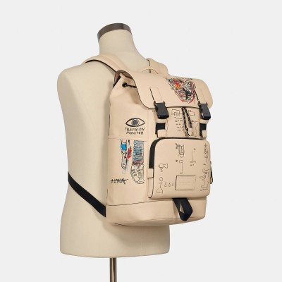 Track Backpack - Ivory Multi
