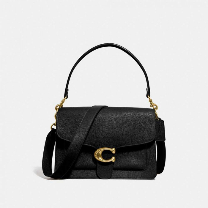 Tabby Shoulder Bag 28 - Black/Brass