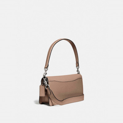 Tabby Shoulder Bag 26 - Light Antique Nickel/Taupe