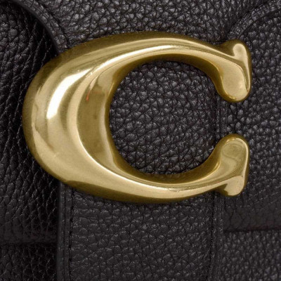 Tabby Shoulder Bag 28 - Black/Brass