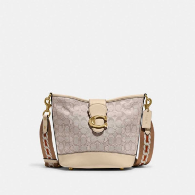 Tali Bucket Bag In Signature - B4/Stone Ivory