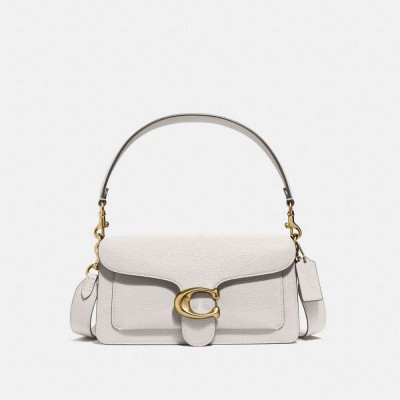 Tabby Shoulder Bag 26 - Brass/Chalk