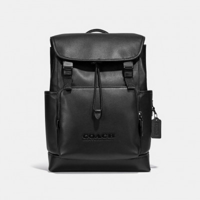 League Flap Backpack - Black