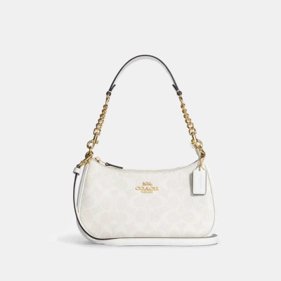 Teri Shoulder Bag In Signature Canvas - B4/Chalk