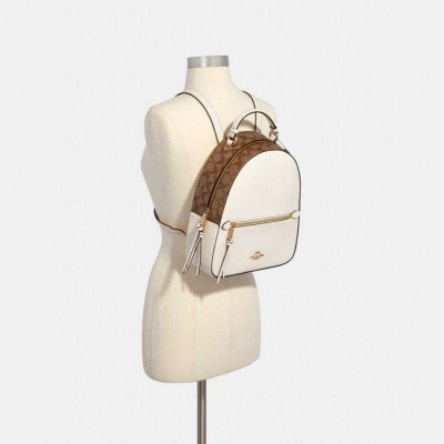 Jordyn Backpack - Chalk White/Tan