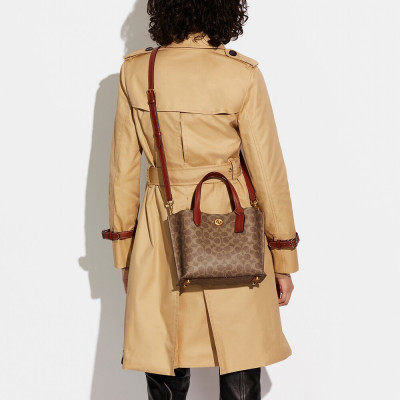 Willow Tote 24 In Colorblock - B4/Tan Rust