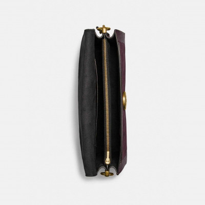 Tabby Shoulder Bag 26 - Brass/Oxblood