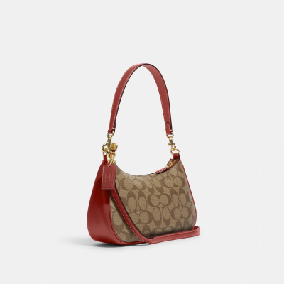 X Peanuts Teri Shoulder Bag In Signature Canvas With Patches