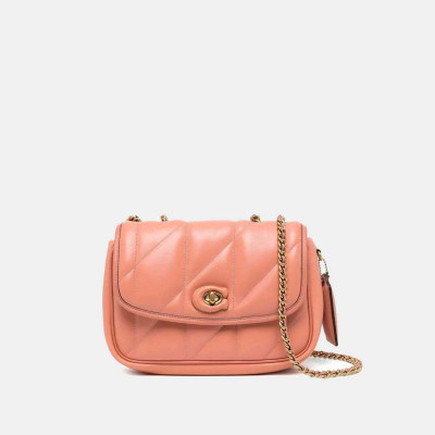 Pillow Madison Shoulder Bag With Quilting - B4/Coral