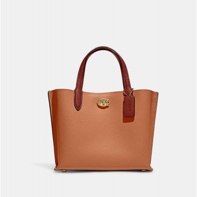 Willow Tote 24 In Colorblock - B4/Coral