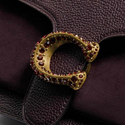 Tabby Shoulder Bag 26 - Brass/Oxblood
