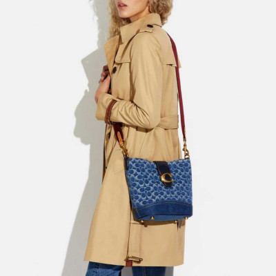 Tali Bucket Bag In Signature - B4/Indigo Midnight Navy Multi
