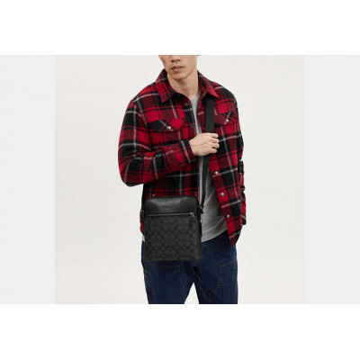 Houston Flight Bag In Signature Canvas - Dark Brown