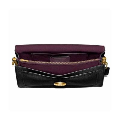 Tabby Shoulder Bag 28 - Black/Brass