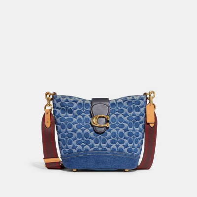 Tali Bucket Bag In Signature - B4/Indigo Midnight Navy Multi