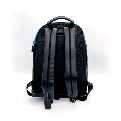 Snoopy Court Backpack In Signature Canvas – Charcoal/Blue