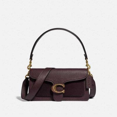 Tabby Shoulder Bag 26 - Brass/Oxblood