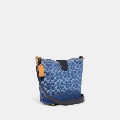 Tali Bucket Bag In Signature - B4/Indigo Midnight Navy Multi
