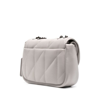 Pillow Madison Shoulder Bag With Quilting - V5/Dove Grey