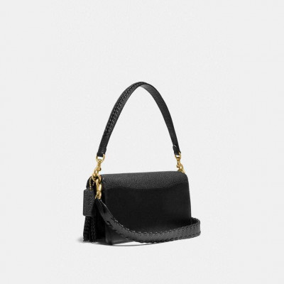 Tabby Shoulder Bag 26 With Whipstitch - B4/Black