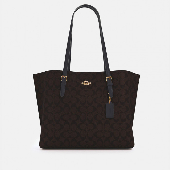 Mollie Tote In Signature Canvas - Im/Brown Black