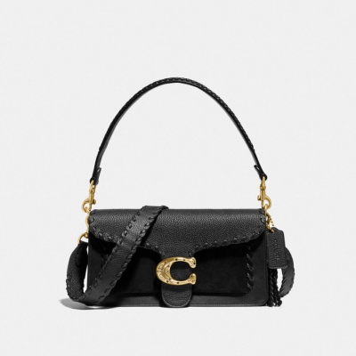 Tabby Shoulder Bag 26 With Whipstitch - B4/Black