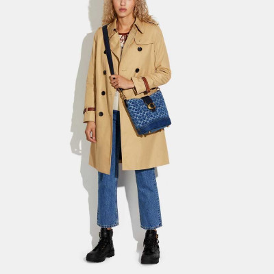 Tali Bucket Bag In Signature - B4/Indigo Midnight Navy Multi