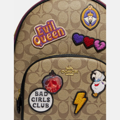 Disney X Court Backpack In Signature Canvas With Patches – Im/Khaki Multi