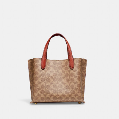Willow Tote 24 In Colorblock - B4/Tan Rust