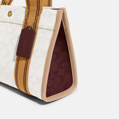 Spin Tote 27 In Signature Jacquard - B4/Natural Multi