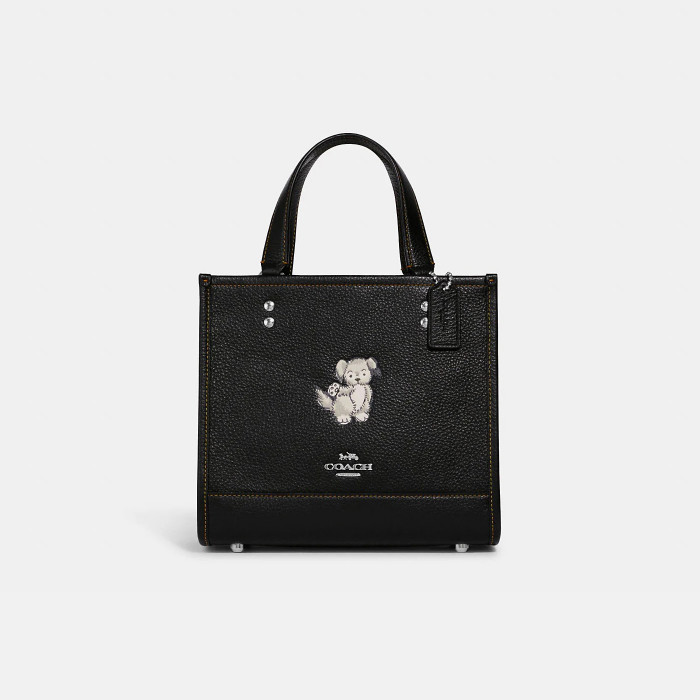 Dempsey Tote 22 With Happy Dog - Silver/Black Multi