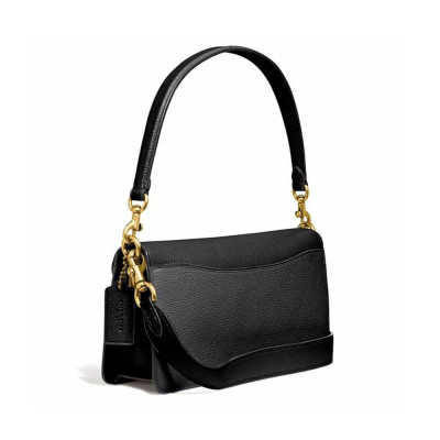 Tabby Shoulder Bag 28 - Black/Brass