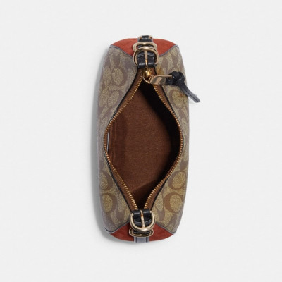 Kleo Hobo In Signature Canvas - Gold/Khaki