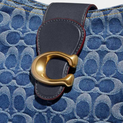 Tali Bucket Bag In Signature - B4/Indigo Midnight Navy Multi