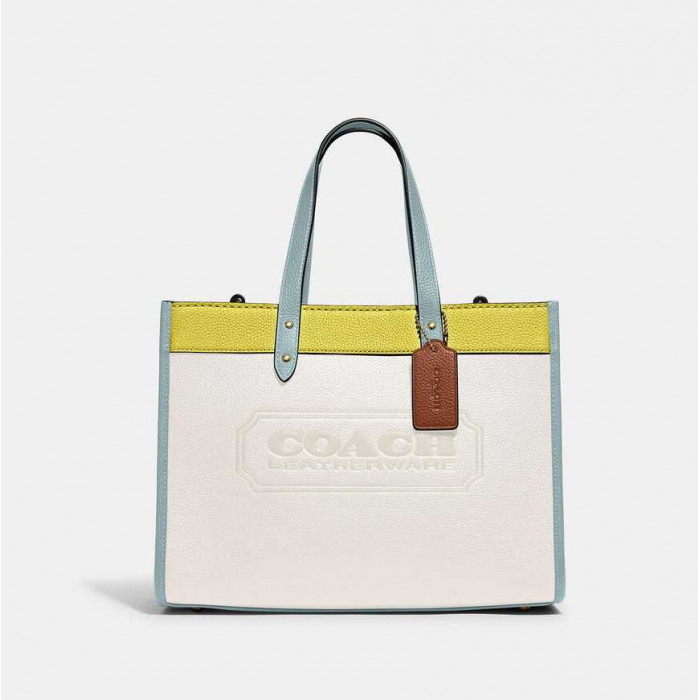 Field Tote 30 With Badge - Chalk/KeyLime/Aqua