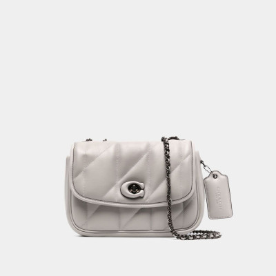 Pillow Madison Shoulder Bag With Quilting - V5/Dove Grey