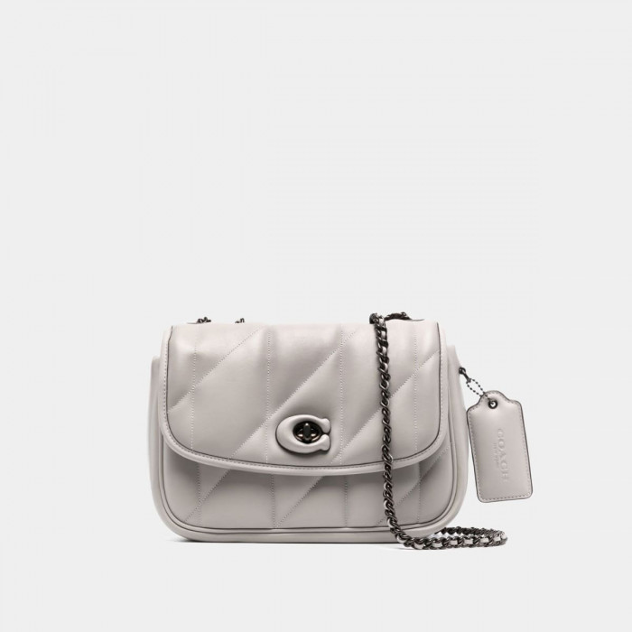 Pillow Madison Shoulder Bag With Quilting - V5/Dove Grey