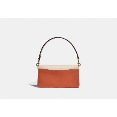 Tabby Shoulder Bag 26 With Signature Canvas - Brass/Tan Ivory