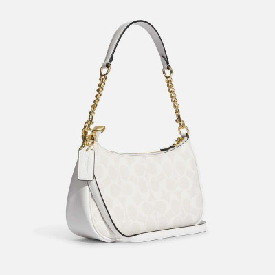 Teri Shoulder Bag In Signature Canvas - B4/Chalk