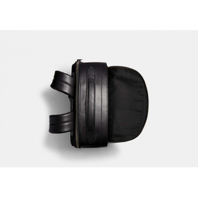 Graham Backpack In Signature Canvas - Gunmetal/Charcoal/Black