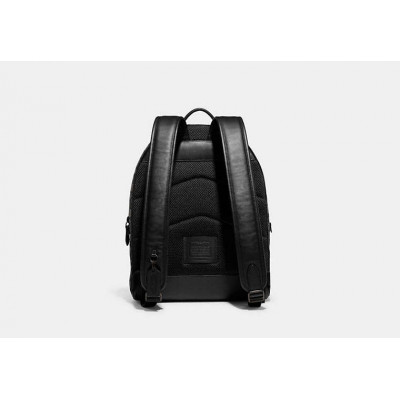 Charter Backpack In Signature Jacquard - Charcoal/Black