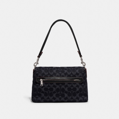 Soft Tabby Shoulder Bag In Signature Denim