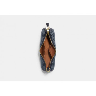 Teri Shoulder Bag In Signature Chambray - Gold/Denim Multi