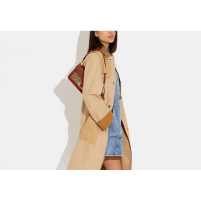 Tabby Shoulder Bag 26 In Signature Canvas - Brass/Tan/Rust