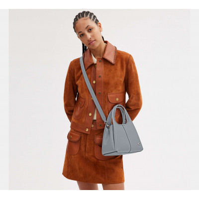 Lana Shoulder Bag 23 - Silver/Grey Blue