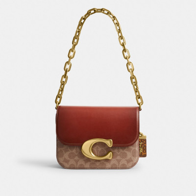 Idol Bag In Signature Canvas With Snakeskin Detail